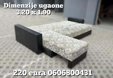 Ugaone garniture: Ugaona garnitura eko koza materijal OBA DELA NA RAZVLACENJE, OBA DELA — 7