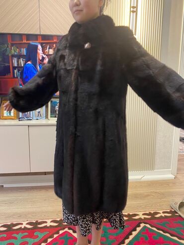 женские вещи пакетами: Шуба, Норка, Длинная модель, 5XL (EU 50)