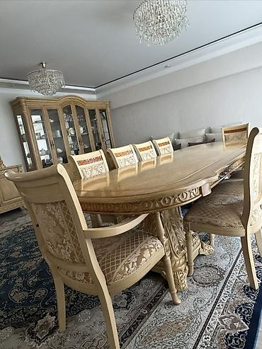 study table: Стол и стул для зала, Б/у, Самовывоз, цвет - Бежевый — 3