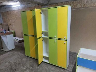 Детские шкафы: Мебель для садика Кровать для садика Шкаф для садика Стол для — 6