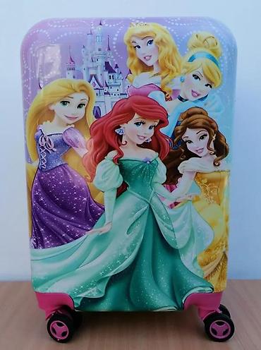 Rančevi, torbe i koferi: Dečiji kofer sa motivom princeza - Tvrda školjka sa sjajnim printom — 9