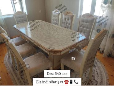 Dolablar: Qonaq otağı üçün, Yeni, 6 stul