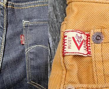 Farmerke: ORIGINAL LEVIS Belgien i RIVET U.S.A. farmerke. Cena za komad ORIGINAL — 1