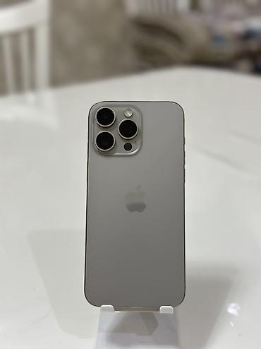 IPhone 15 Pro Max, Б/у, 256 ГБ, Natural Titanium, 91 % at lalafo.kg IPhone 15 Pro Max, Б/у, 256 ГБ, Natural Titanium, 91 %