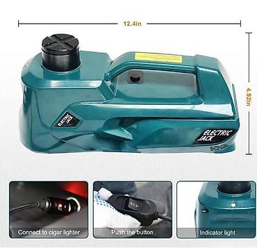 Инструменты для авто: Электрический Домкрат + Шуруповерт для колес Electric Jack 2 в 1 — 2