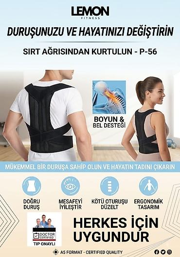 cone korse: LEMON Fitness P-56 duruş korrektoru - Boyun və bel dəstəyi: onurğa — 1