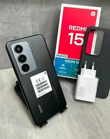 1288 telfon: Redmi 128 GB, rəng - Qara, Simsiz şarj — 1