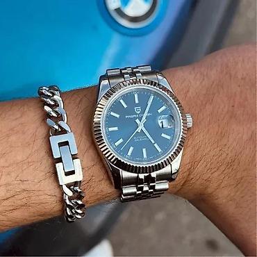 Ručni satovi: PAGANI DESIGN PD-1645 - 42mm -Plava-Rolex Datejust-Automatik Potpuno — 1