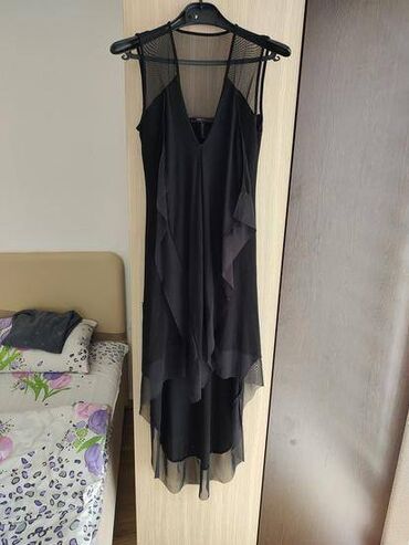 haljina za novu godinu: S (EU 36), color - Black, Other style, Short sleeves