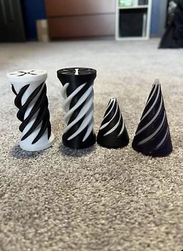 mcdonalds oyuncaq: 3d printer de duzelmish figet spiral oyuncaq — 1