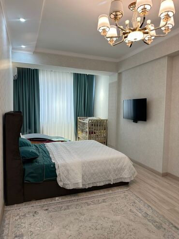 4 микрайон: Спальный гарнитур, Двуспальная кровать, цвет - Зеленый