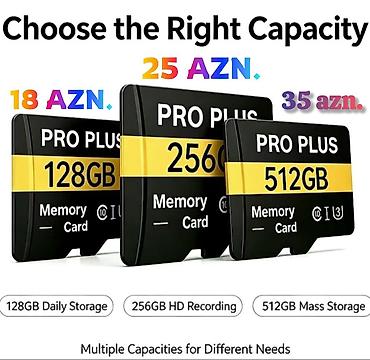 Foto və videokameralar: YENİ - YADDAŞ KARTLARI satılır. + ADAPTER❗️ MEMORY CARD: 32 gb — 4