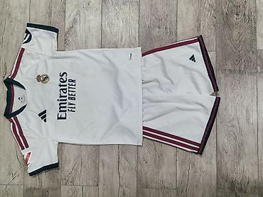 фудбол: Детская футбольная форма Real Madrid 2023/24 (домашняя) - Комплект — 2