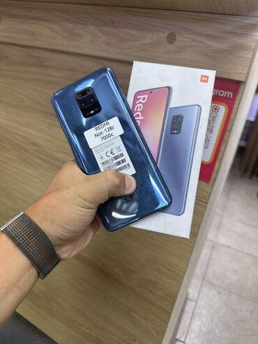 красивые номера ошка: Redmi, Redmi Note 9S, Колдонулган, 128 ГБ, түсү - Көк, 2 SIM
