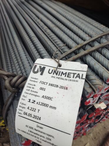Armatur: Armatur Zavod 500 marka 12 -14-16-18-20-22 lik 1 metre 5 metreye kimi -da lalafo.az — 4 Armatur: Armatur Zavod 500 marka 12 -14-16-18-20-22 lik 1 metre 5 metreye kimi — 4