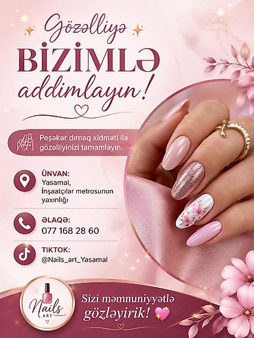 nails: Peşəkar dırnaq xidməti – Yay endirimləri! Xidmətlər və qiymətlər: - — 2