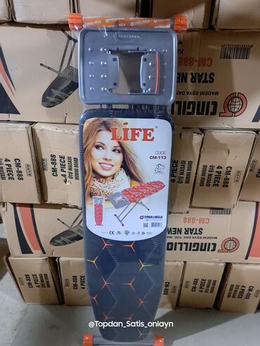 Ütüləmə lövhələri: Utu stolu qatlanan qalin ayaqli xrom utu altliqli — 17