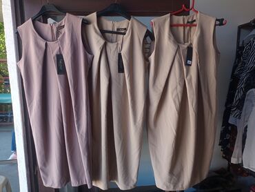 haljina castro: S (EU 36), color - Grey, Evening, Short sleeves