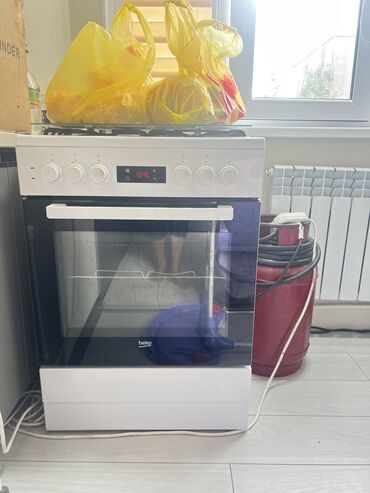 Кухонные плиты и варочные поверхности: Beko, Комбинированная, Механическое, Напольная, Б/у, Полная оплата