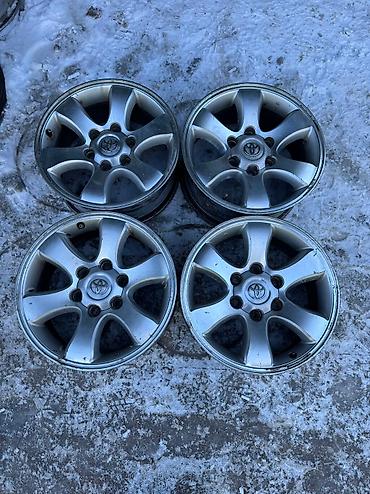 Диски: Литые Диски R 17 Toyota, Комплект, отверстий - 6, Б/у — 2
