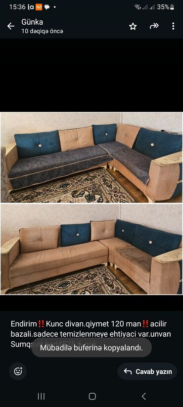 Dolablar: Künc divan