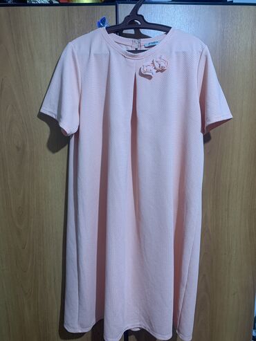вечернее платье нежно розового: Вечернее платье, Коктейльное, Без рукавов, XL (EU 42)
