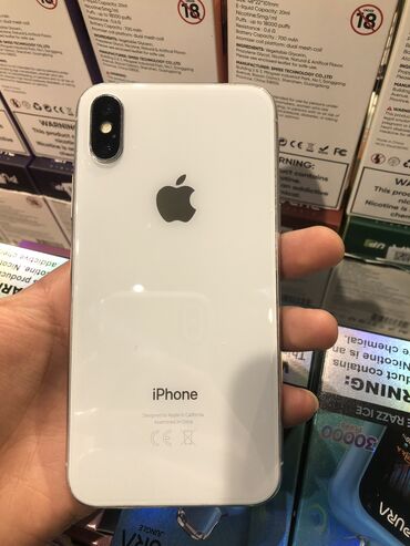 100 manata telefonlar kontakt home: IPhone X, 64 GB, Ağ