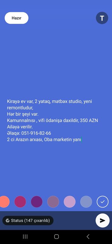 bina az kiraye heyet evleri: Masazırda Həyət evi verili kirayə
