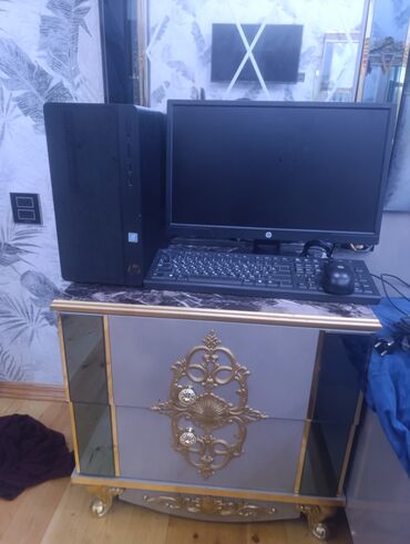 kompüter ekran: HP masaüstü kompüter komplekti - Monitor: HP 21–22 düym LED ekran