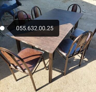 Masa və oturacaq dəstləri: Masa və oturacaqlar dəstləri. Qabaq stolu və oturacaqlar. Stol stul — 20