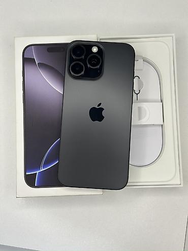 IPhone 16 Pro Max, Б/у, 256 ГБ, Черный, Коробка, 90 %
