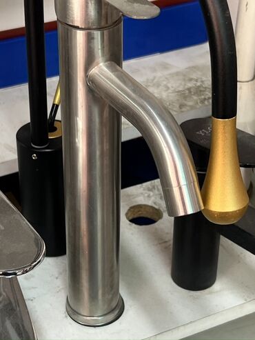 ремонт раковины: Смеситель для раковины из нержавеющей стали (высокий корпус, излив