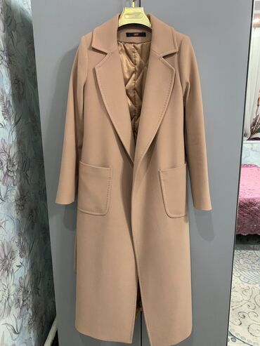 Пальто: Пальто, Классика, Осень-весна, Кашемир, Длинная модель, XS (EU 34)