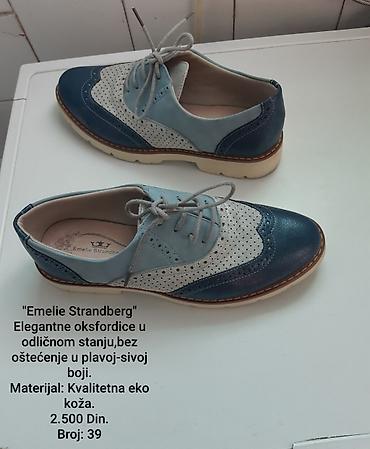 ccc bele sandale: Emelie Strandberg ženske oksfordice - Model: klasične brogue/oksford — 1