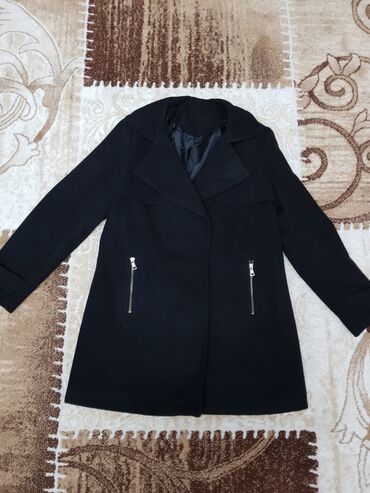 женское пальто: Пальто M, L, цвет - Черный