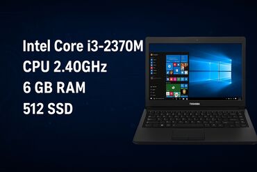 HP: Б/у Toshiba, 15.6 ", Intel Core i3, 512 ГБ, Бесплатная доставка