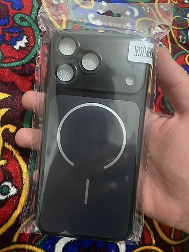 Чехол для iPhone 17 / 18 Pro Max с магнитным кольцом MagSafe. Черный at lalafo.kg Чехол для iPhone 17 / 18 Pro Max с магнитным кольцом MagSafe. Черный