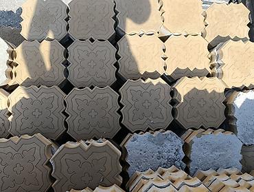 бетоные: Тротуарная плитка «Брусчатка 1» - Форма: фигурная, с рельефным — 2