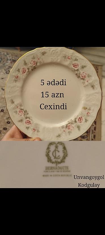 Boşqablar, rəng - Qızılı, Çexiya
