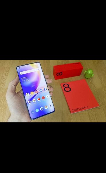 телефон ош базар: OnePlus 8 Pro, Колдонулган, 128 ГБ, түсү - Көгүлтүр, 2 SIM