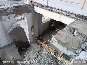 Beton işləri: Səssiz tozsuz səliqəli kəsim. Beton katlavan monolit kubik — 18