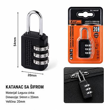 KMT Mali bravi sa kodom od legure cinka 2385587 - Tip: Katanac sa