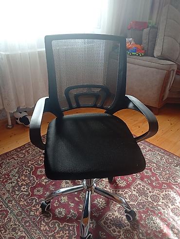 ofis kreslolar: Yeni, Təkərli, Qolları tənzimlənmir, Parça — 1