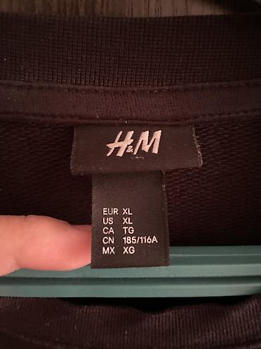 Свитера: Мужской свитер, XL, H&M, Б/у, цвет - Черный — 1