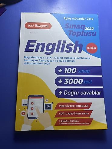 Testlər: **English – Sınaq Toplusu 2022 (III nəşr)** İnci Baxşəlili — 1