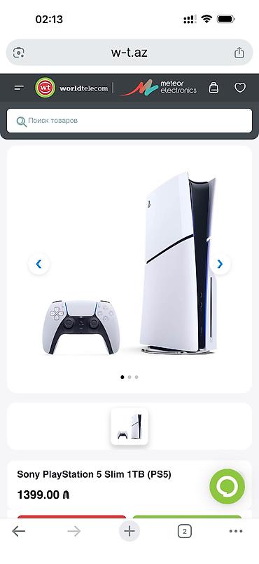 playstation satış: Teze upakovka (agzi bagli) Ps 5 slim - 1 tb yaddas 1 il resmi zemanet — 3