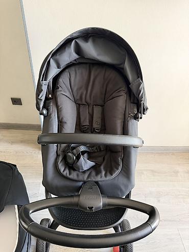 коляска детская новая: Коляска, Stokke, цвет - Черный, Б/у, Самовывоз, Платная доставка — 3