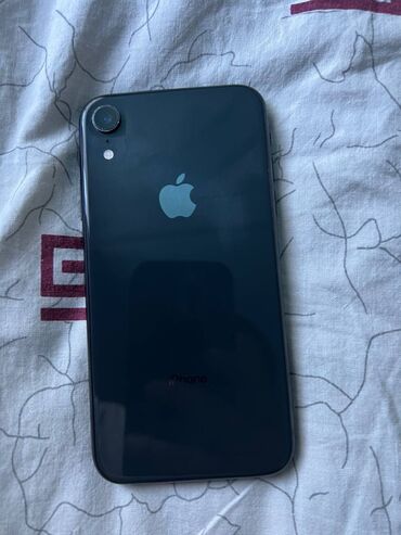 Мобильные телефоны и аксессуары: IPhone Xr, Б/у, 128 ГБ, Черный, Зарядное устройство, Кабель, 76 %