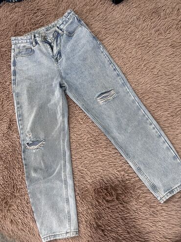 дешевле джинсы: Мом, Средняя талия