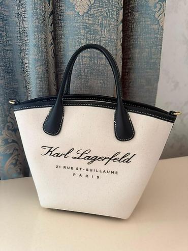Karl Lagerfeld tote çantası (originaldır 1 dəfə istifadə olunub) -